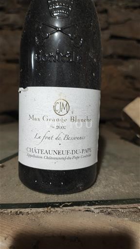Thung lũng Rhône Châteauneuf-du-pape Mas Grange Blanche La Font de Bessounes 2007