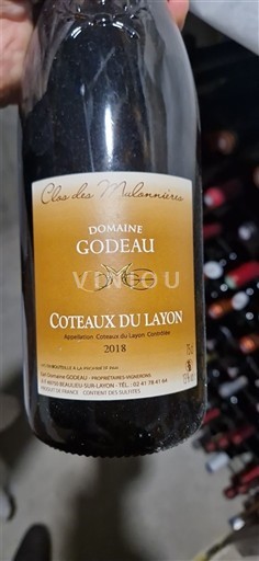 Loire Valley Coteaux du Layon Domaine Godeau Clos des Mulannières 2018