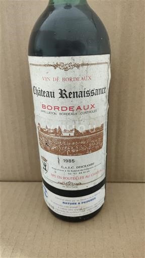 Bordeaux Château Renaissance 1985