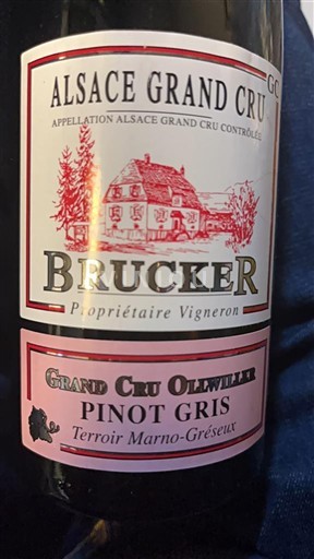 Alsace Pinot Gris Grand Cru Brucker Grand Cru Ollwiller 2020