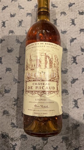 Bordeaux Loupiac Château Ricaud 1999