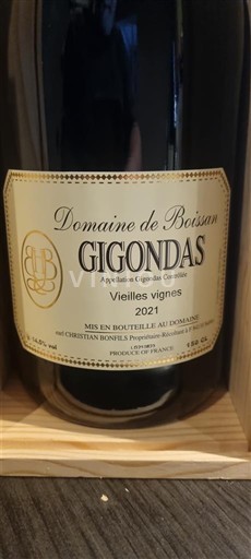 Rhônevallei Gigondas Domaine Boisan Vieilles Vignes 2021
