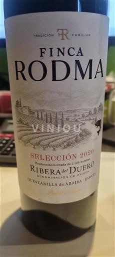 Rượu vang Rouge sec Selección Finca Rodma 2020 Tây Ban Nha Castille và León Ribera del Duero DO