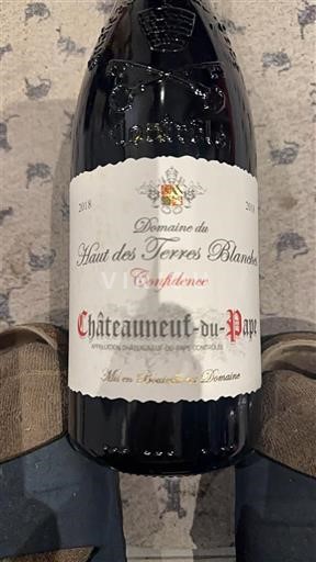 Vallée du Rhône Châteauneuf-du-pape Domaine Haut des Terres Blanches Confídence 2018