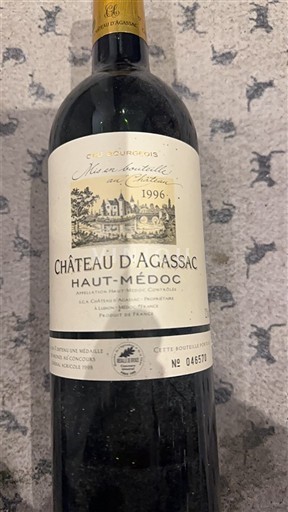 Bordeaux Haut-Médoc Château Agassac 1996