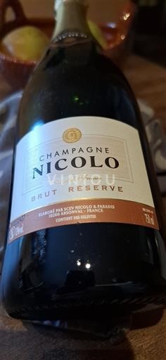 Champagne Nicolo Brut Réserve Non Millésimé