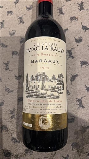 Bordéus Margaux Château Tayac La Rauza 1999