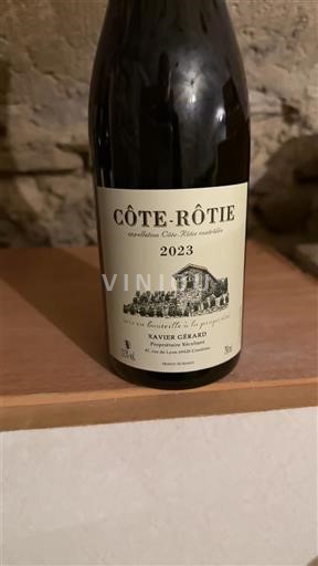 Vallée du Rhône Côte-rôtie Xavier Gérard Côte Rôtie 2023