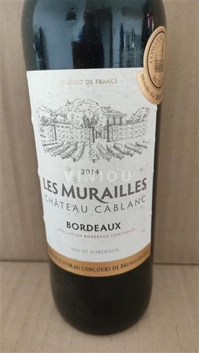 Bordeaux Château Cablanc Les Murailles 2014