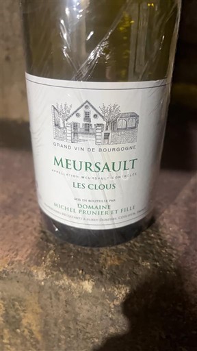 Bourgogne Meursault Domaine Michel Prunier et Fille Les Clous 2023