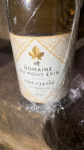 Bourgogne Viré-clessé Domaine Mont Épin 2020