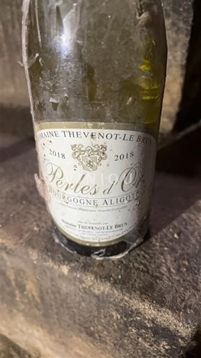 Bourgogne Bourgogne-aligoté Domaine Thevenot-Le Brun Perles d'Or 2018