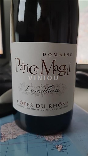 Vin Rouge sec La cueillette Domaine Patrice Magni 2025 France Vallée du Rhône Côtes-du-rhône AOC