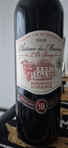 Bordeaux Bordeaux superiore Château Masson L'Or Rouge 2019