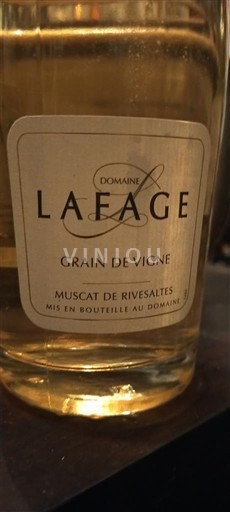 Roussillon Muscat de Rivesaltes Domaine Lafage Grain de Vigne 2022