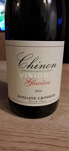 Wines Rouge sec Glacière Domaine Grosbois 2024 France Loire Valley Chinon AOC