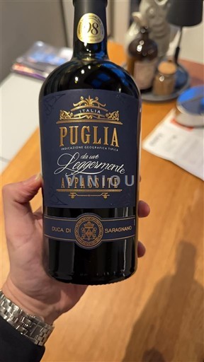 Víno Rouge sec Appassite da uve Leggermente Duca di Saragnano 2024 Itálie Apulie Nespecifikováno DOC