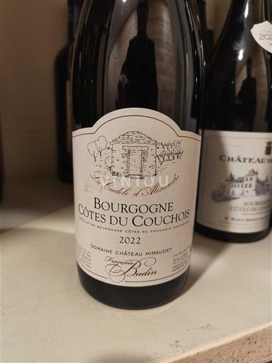 Vin Rouge sec Le Cadet d'Alanèche Château MIRAULT 2022 France Bourgogne Côtes-du-couchois AOC