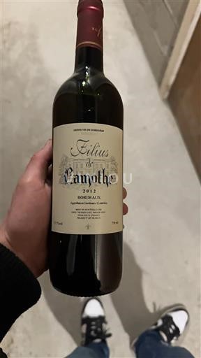 Bordeaux Lamothe Filius de Lamothe 2012