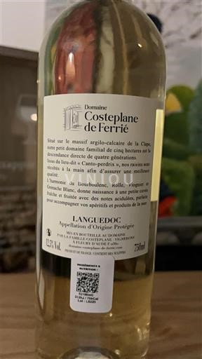 Languedoc Domaine Costeplane de Ferrié l’Envol des perdrix 2024
