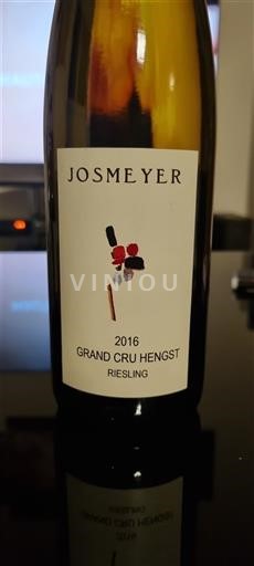 Alsace Riesling Grand Cru Josmeyer Grand Cru Hengst Riesling 2016