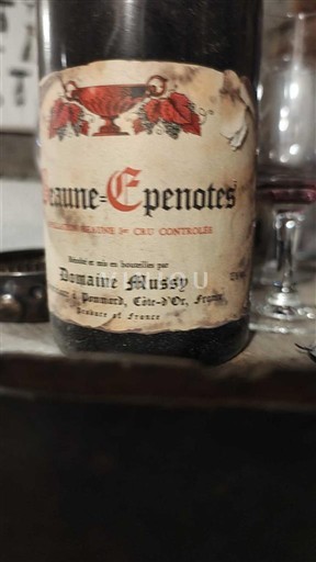 Bourgogne Beaune Premier Cru Domaine Mussy Epenotes 1999