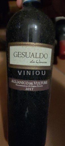 Bazilikata Aglianico del Vulture Gesualdo da Venosa 2017
