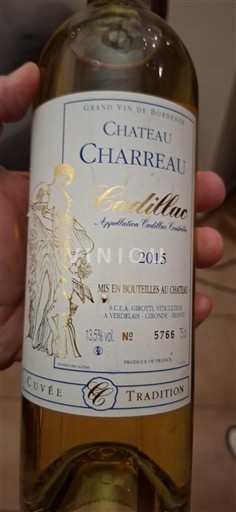 Bordeaux Cadillac Château Charreau Tradition 2015