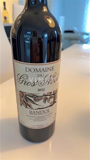 Viinit Rouge sec Domaine Gros'Noré 2012 Ranska Provence Bandol AOC