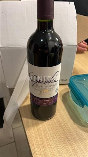 Víno Rouge sec Opale Château Masson 2020 Francie Bordeaux Bordeaux Supérieur AOC