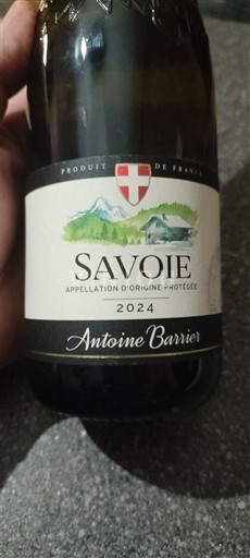 Savoie og Bugey Savoie-vin Antoine Barrier 2024
