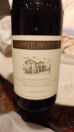 Piémont Barbaresco Dante Rivetti Bricco di Neive Riserva 2013