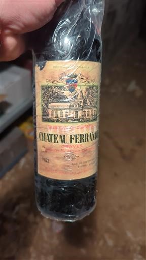 Bordeaux Graves Château Ferrande 1982