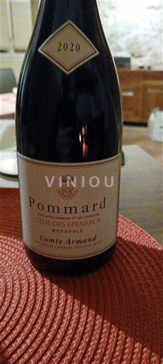 Bourgogne Pommard Comte Armand Clos des Epeneaux Monopole 2020