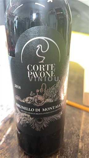 Toscane Brunello di Montalcino Corte Pavone 2018