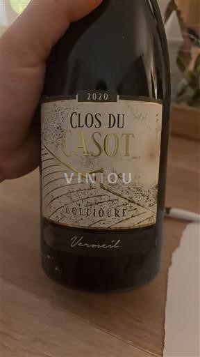Roussillon Collioure Clos du Casot Vermeil 2020