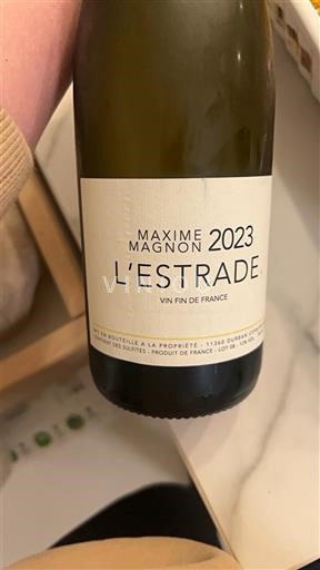 Vine Blanc sec L'Estrade Maxime Magnon 2023 Frankrig Languedoc AOC