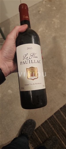 Bordeaux Pauillac La Fleur 2015