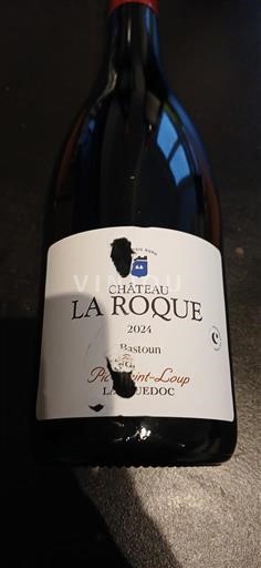 Wijnen Rouge sec Bastoun Château La Roque 2024 Frankrijk Languedoc Pic Saint-Loup AOC