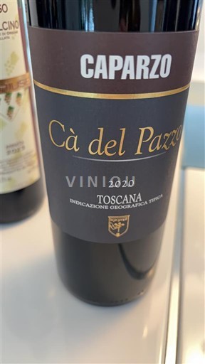 Vini Rouge sec Cà del Pazzo Caparzo 2020 Italia Toscana Non specificato DOC