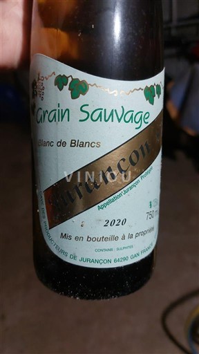 Sud-Ouest Jurançon Cave de Gan Jurançon Grain Sauvage 2020