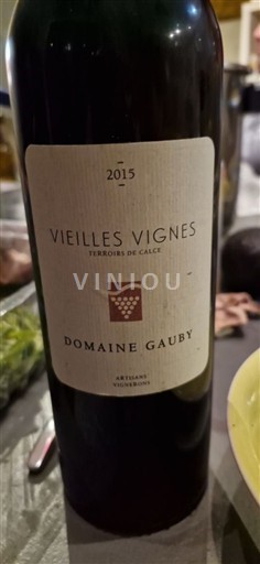 Roussillon Côtes du Roussillon Villages Domaine Gauby Vieilles Vignes 2015