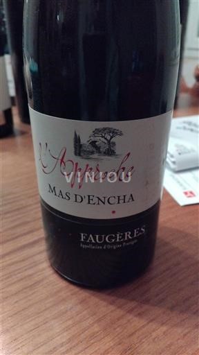 Languedoc Faugères Mas d'Encha L'Approche 2018