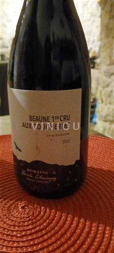 Bourgogne Beaune Premier Cru Domaine Louis Chenu Beaune 1er Cru Aux Coucherias 2020