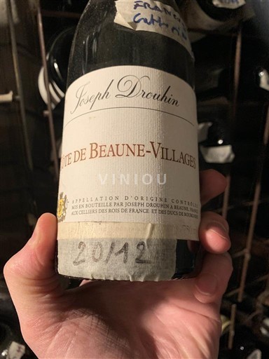 Bourgogne Côte de beaune villages Joseph Drouhin 2012