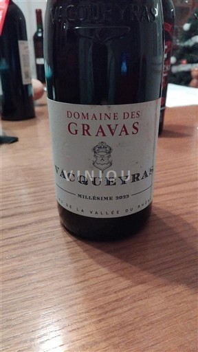Vallée du Rhône Vacqueyras Domaine S Gravas 2022