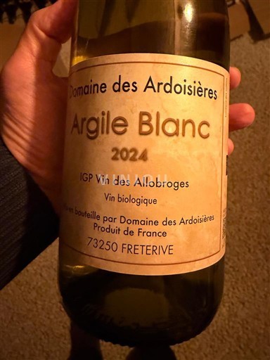 Alpit ja Rhônen maat Allobrogien viinit Domaine S Ardoisières Argile Blanc 2024
