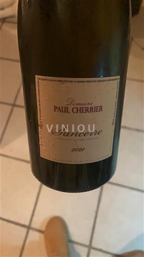 Loire Valley Sancerre Domaine Paul Cherrier 2021