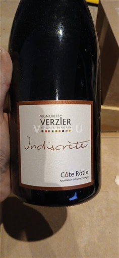 Vallée du Rhône Côte-rôtie Vignobles Verzier Indiscrète 2017