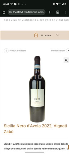 Sicilia Vigneti Zabù 2022